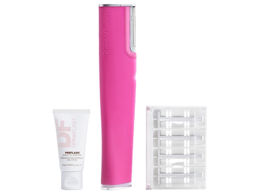 DERMAFLASH LUXE+ Anti-Aging, Exfoliation + Peach Fuzz Removal Set