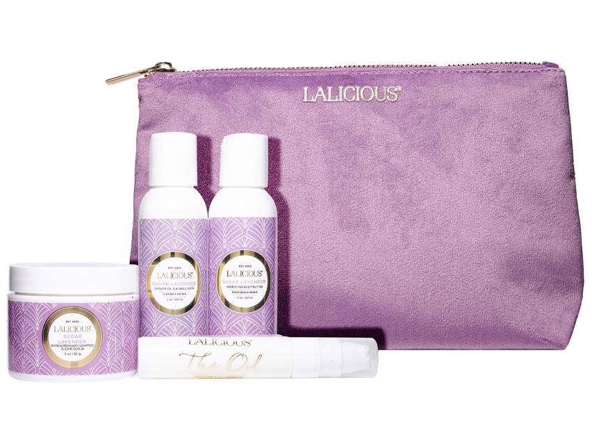LaLicious Glow On The Go Travel Collection - Sugar Lavender