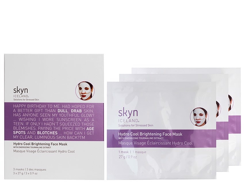 skyn ICELAND Hydro Cool Brightening Face Mask - 3 Pack