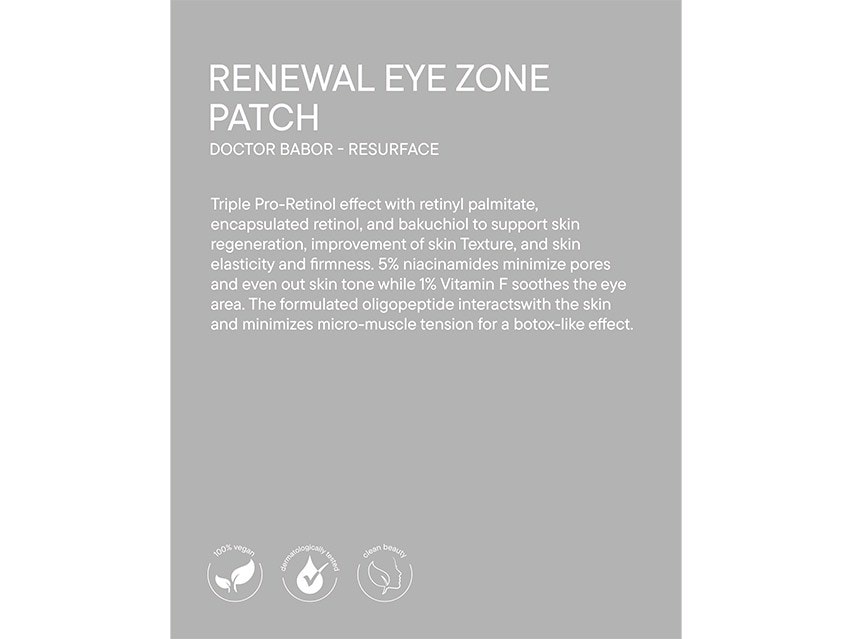 DOCTOR BABOR Renewal Eye Zone Patches