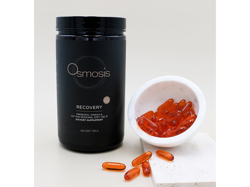 Osmosis Skincare Recovery Prebiotic, Omega &amp; Fat Pad Renewal Supplement - Soft Gels