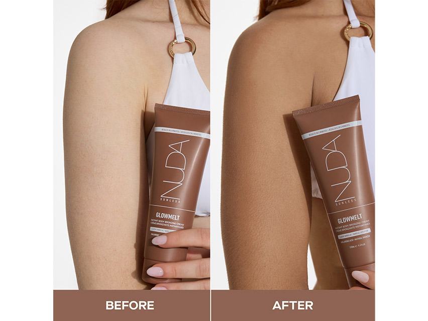 NUDA Sunless GlowMelt Instant Body Bronzing Cream