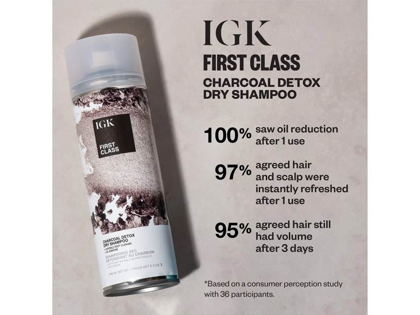 IGK Hair First Class Charcoal Detox Dry Shampoo