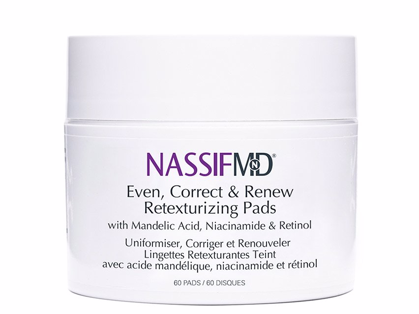 NassifMD® Skincare Even, Correct & Renew Retexturizing Treatment Pads