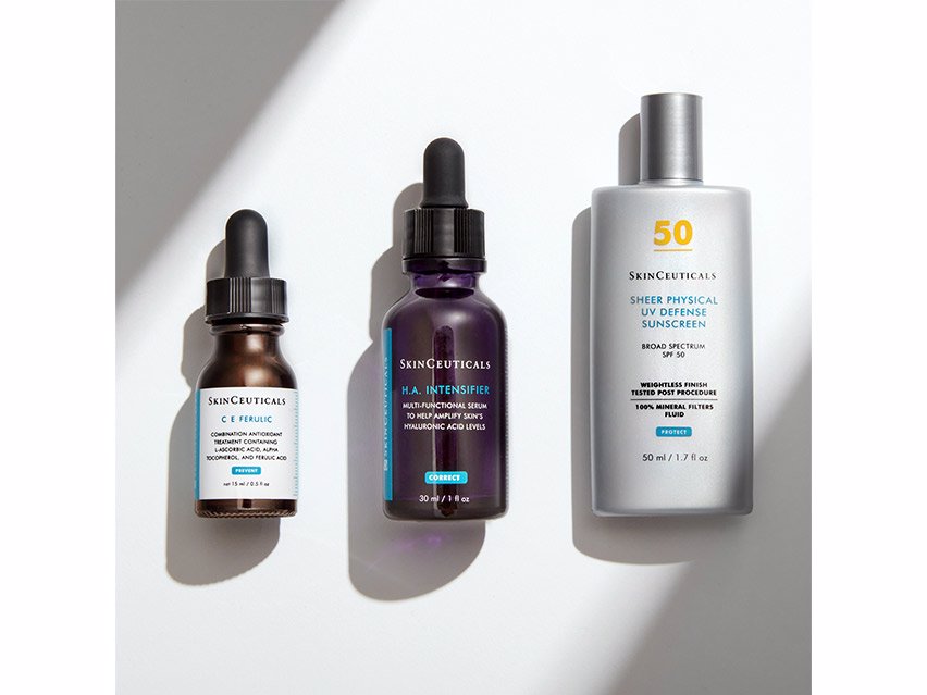 SkinCeuticals Post-Injectable Hyaluronic Acid System with Travel-Size C E Ferulic Vitamin C Serum