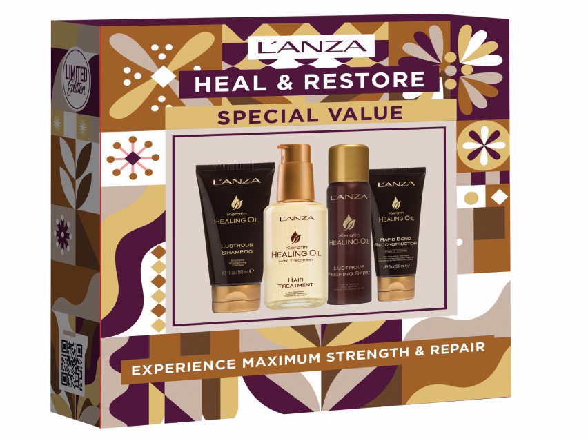 L'ANZA Heal & Restore Keratin Healing Oil Travel Kit - Limited Edition