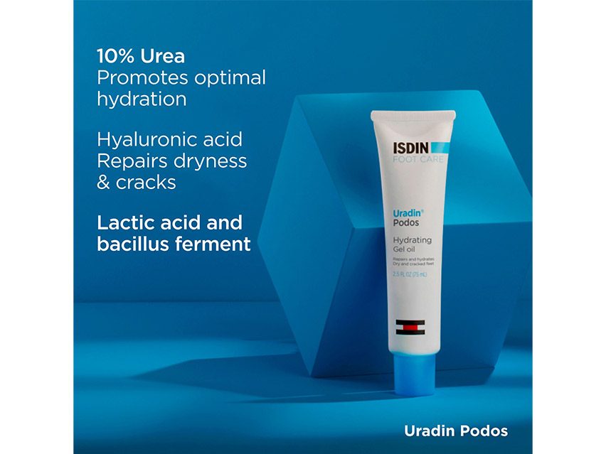 ISDIN Uradin Podos Moisturizing Dry Feet Gel-Oil with 10% Urea