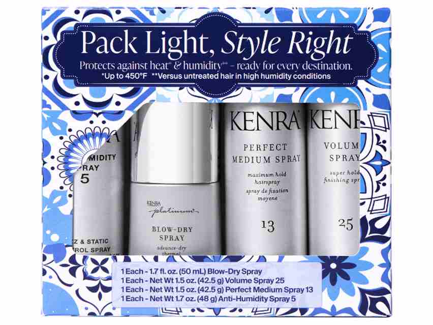 Kenra Professional Pack Light, Style Right Travel Kit - Limited Edition