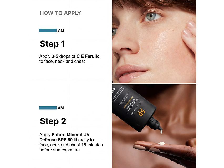 SkinCeuticals Double Defense Duo with C E Ferulic &amp; Future Mineral UV Defense Sunscreen SPF 50