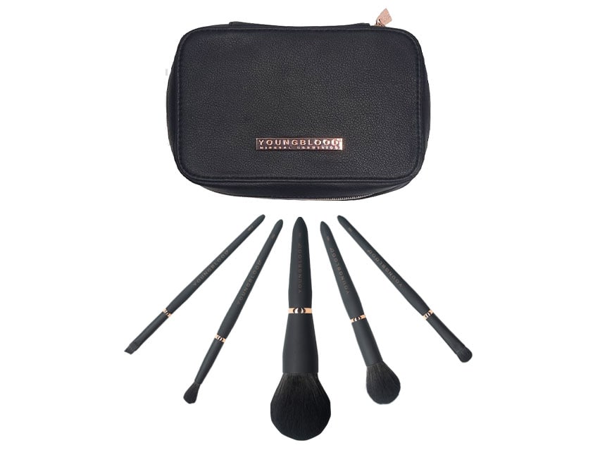 Youngblood Jet Set Makeup Brush Kit - Youngblood Makeup Brushes Youngblood Jet Set Makeup Brush Kit - Youngblood Makeup Brushes