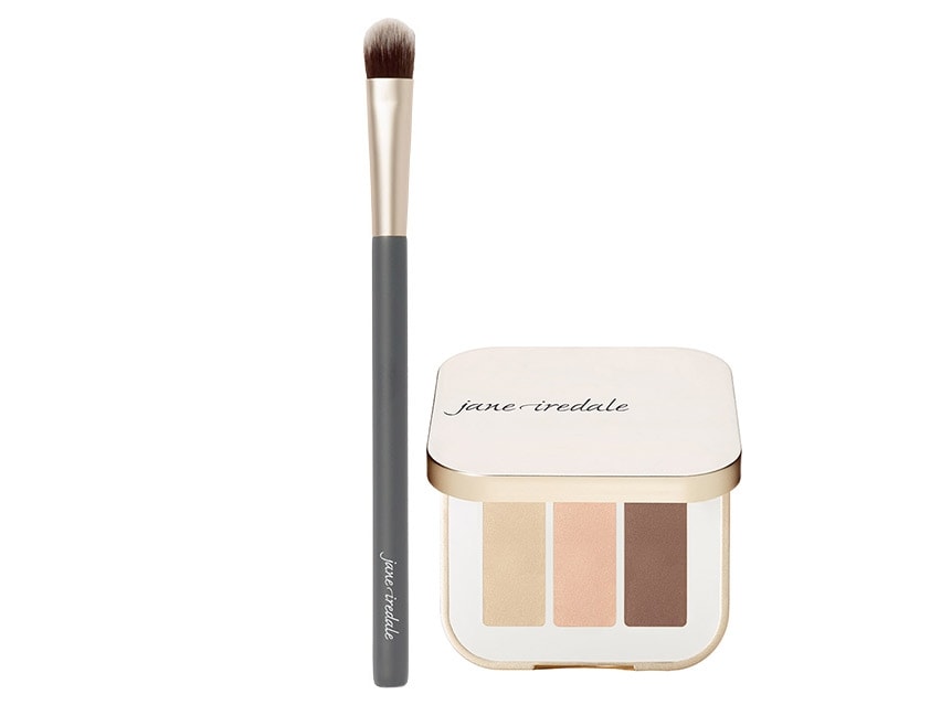 jane iredale Eye Shadow Triple and Fluffy Eye Brush duo