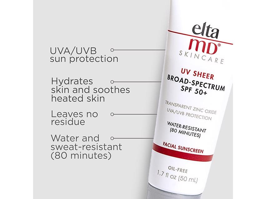 EltaMD UV Sheer Broad Spectrum SPF 50+ Face and Body Sunscreen  - 1.7 fl oz