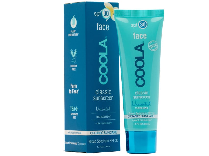 COOLA Moisturizing Face SPF 30 Organic Sunscreen Lotion - Unscented