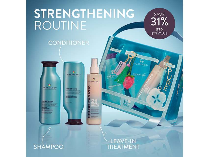 Pureology Strength Cure Handled with Hair Care Set - Limited Edition