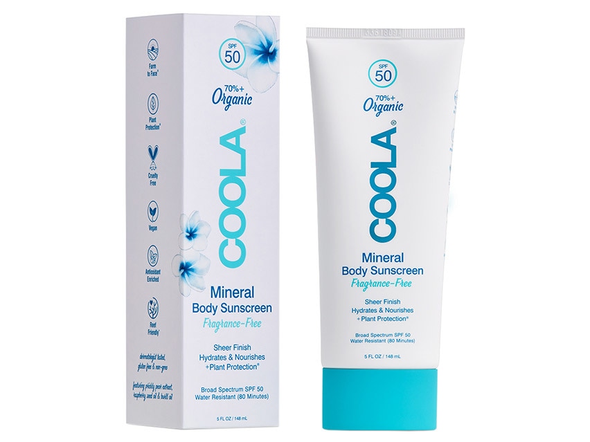 COOLA Mineral SPF 50 Organic Fragrance Free Sunscreen Lotion