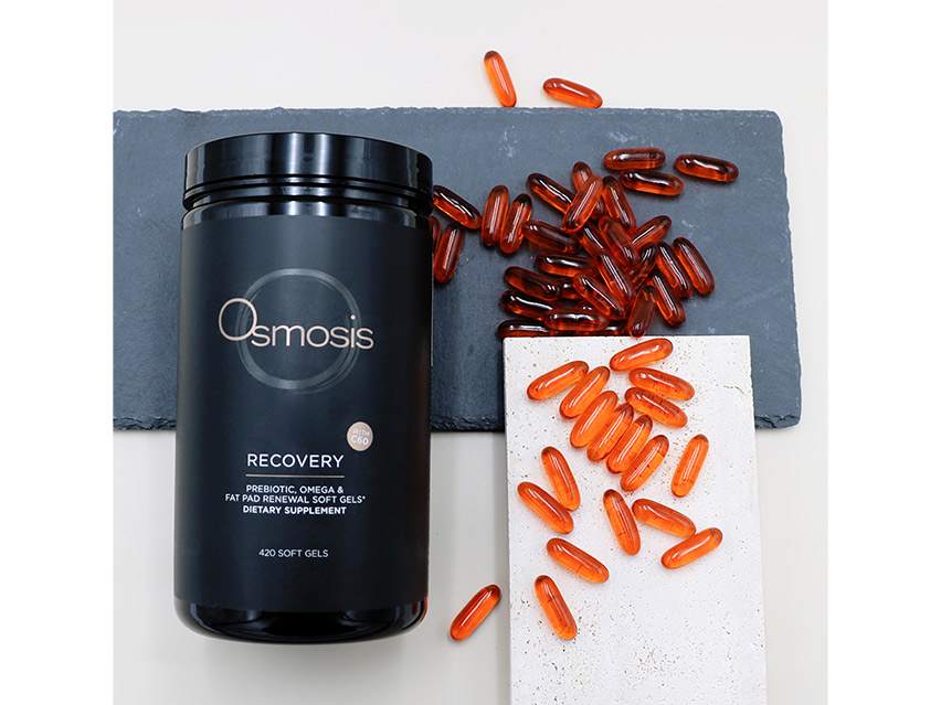 Osmosis Skincare Recovery Prebiotic, Omega &amp; Fat Pad Renewal Supplement - Soft Gels