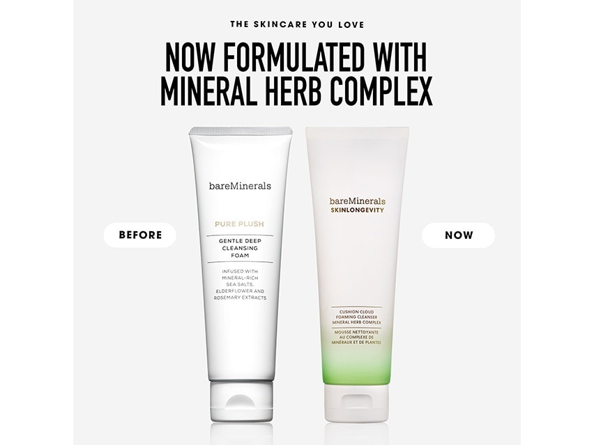 bareMinerals Skinlongevity Cushion Cloud Foaming Cleanser