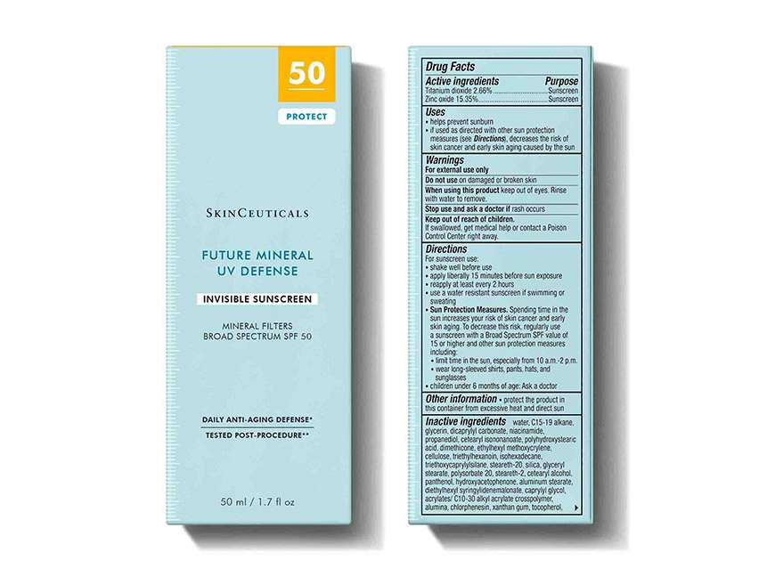 SkinCeuticals Future Mineral UV Defense Invisible Sunscreen SPF 50