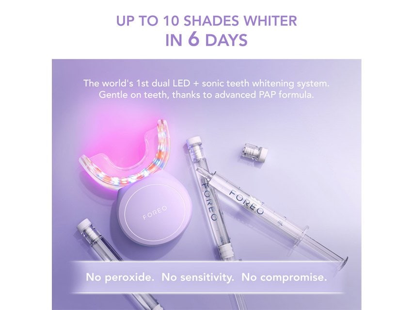 FOREO Issa Teeth Whitening Set &amp; Advanced Teeth Whitening Gel Duo
