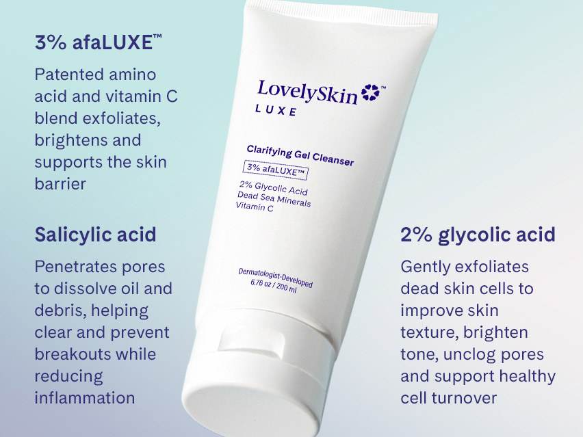 LovelySkin LUXE Clarifying Gel Cleanser