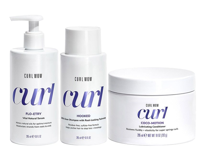 Color Wow Curl Wow Shampoo, Conditioner &amp; Serum Trio