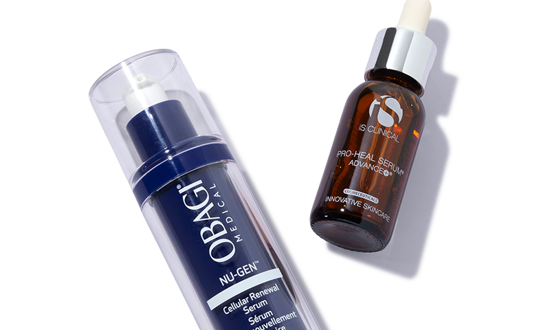 Obagi and iS CLINCAL serums for sensitive skin