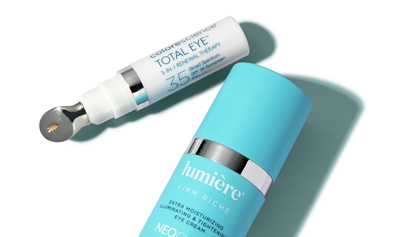 Two treatment products for under-eye dark circles.