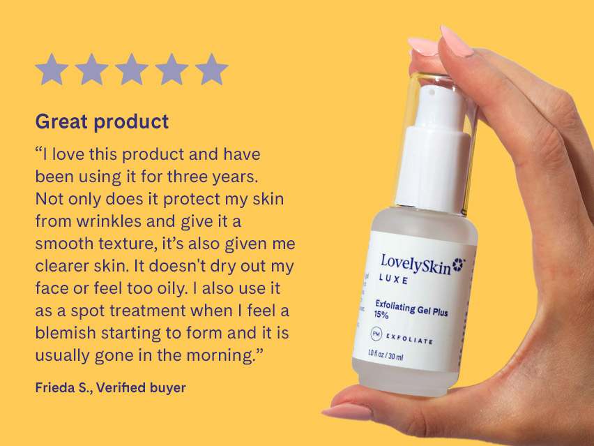 LovelySkin LUXE Exfoliating Gel Plus 15%