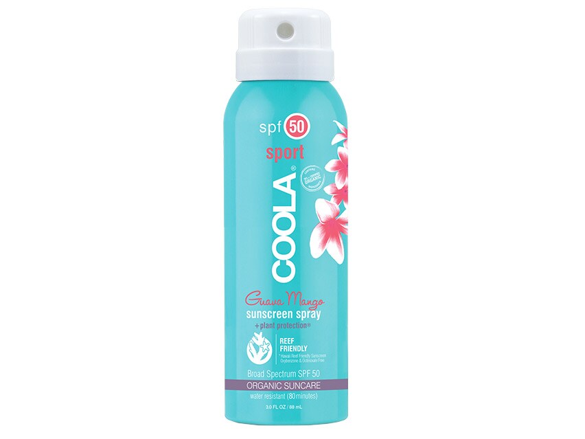 COOLA Organic Sport Sunscreen Spray SPF 50 - 3.0 oz - Guava Mango