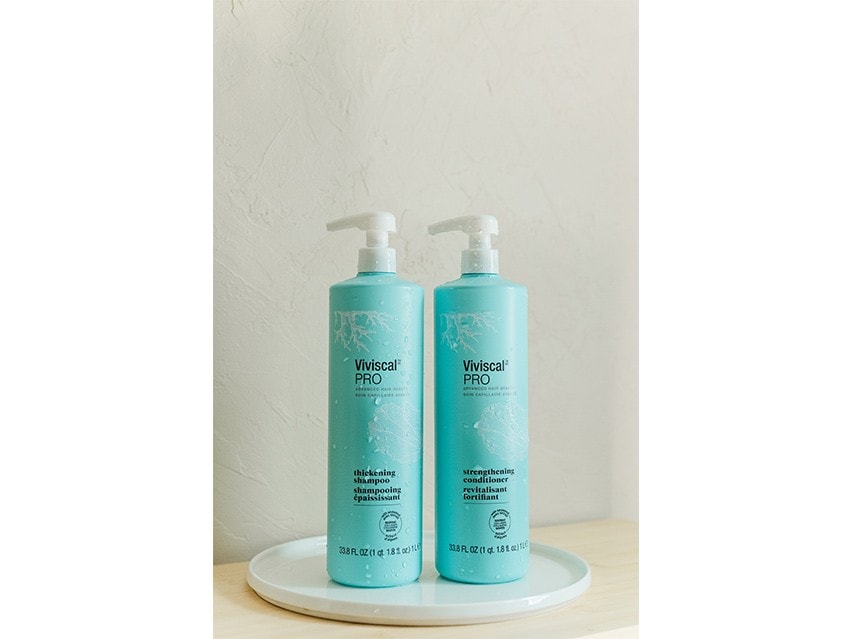Viviscal PRO Thickening Shampoo &amp; Strengthening Conditioner Liter Duo