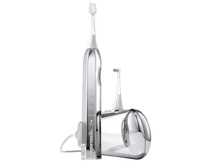 Supersmile Zina45 Deluxe Sonic Pulse Toothbrush - Silver