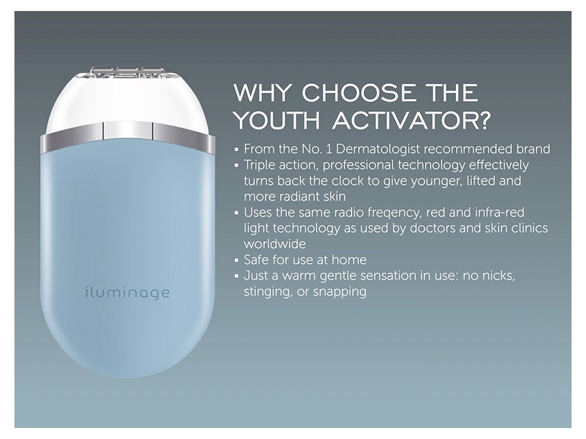 iluminage Youth Activator Infrared LED & Radio Frequency Anti-Aging Device
