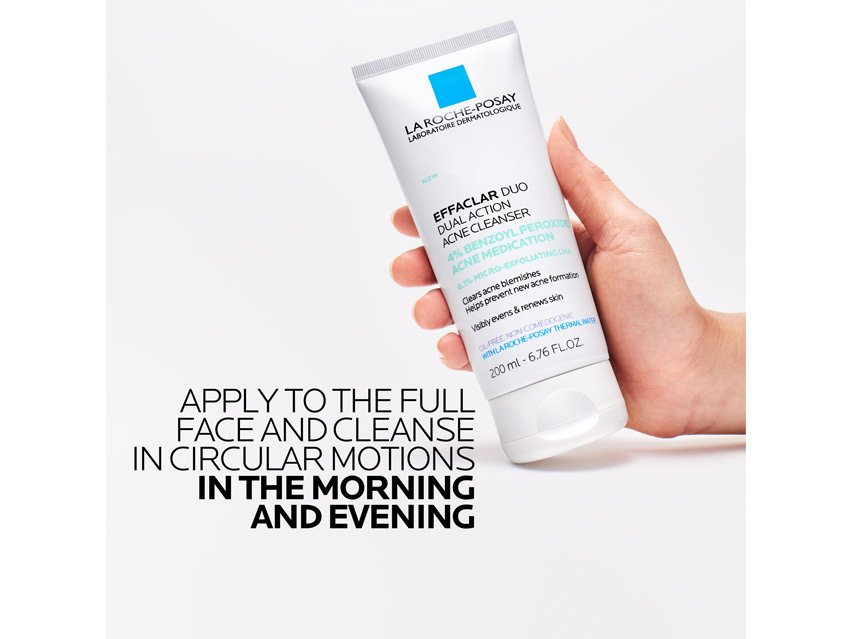 La Roche Posay Effaclar Duo Acne Face Wash w/ 4% Benzoyl Peroxide