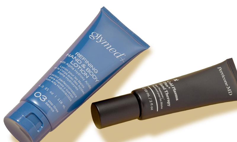 Products from GlyMed Plus and Perricone MD