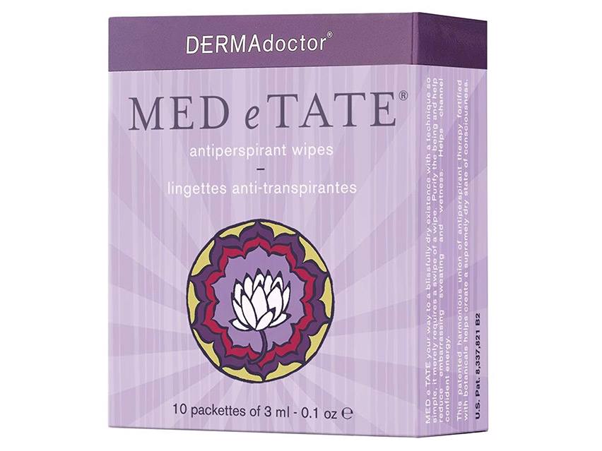 DERMAdoctor MED e TATE Antiperspirant Wipes - 10 pack
