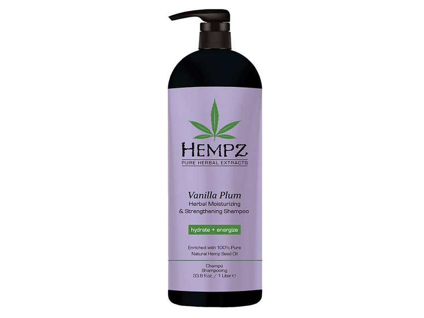 Hempz Haircare Vanilla Plum Herbal Moisturizing & Strengthening Shampoo Liter
