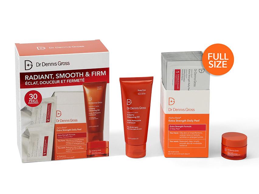 Dr. Dennis Gross Skincare Radiant, Smooth &amp; Firm Extra Strength Daily Peel Kit - Limited Edition