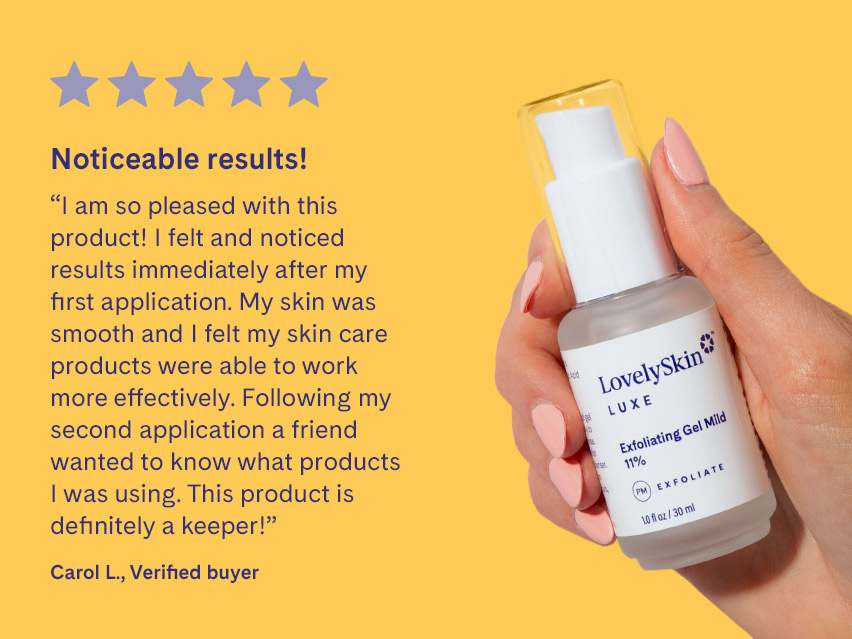 LovelySkin LUXE VITA-CE with Ferulic Acid &amp; Exfoliating Gel Mild 11% Duo