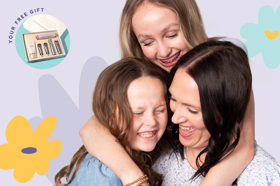 Jill T., Content Manager and her daughters laughing together