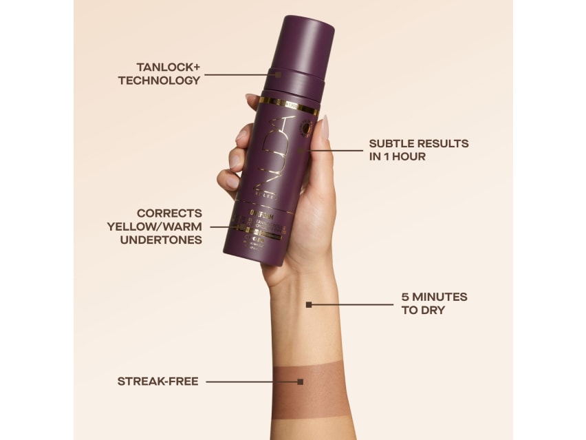 NUDA Sunless ToneFoam Express Self Tanning Mousse - Violet