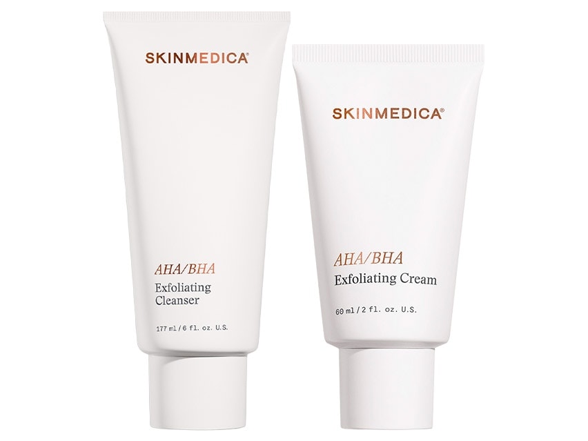 SkinMedica AHA/BHA Exfoliating Cleanser &amp; Cream Duo