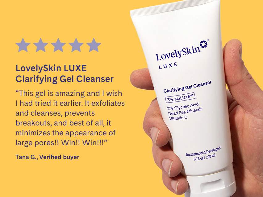 LovelySkin LUXE Clarifying Gel Cleanser