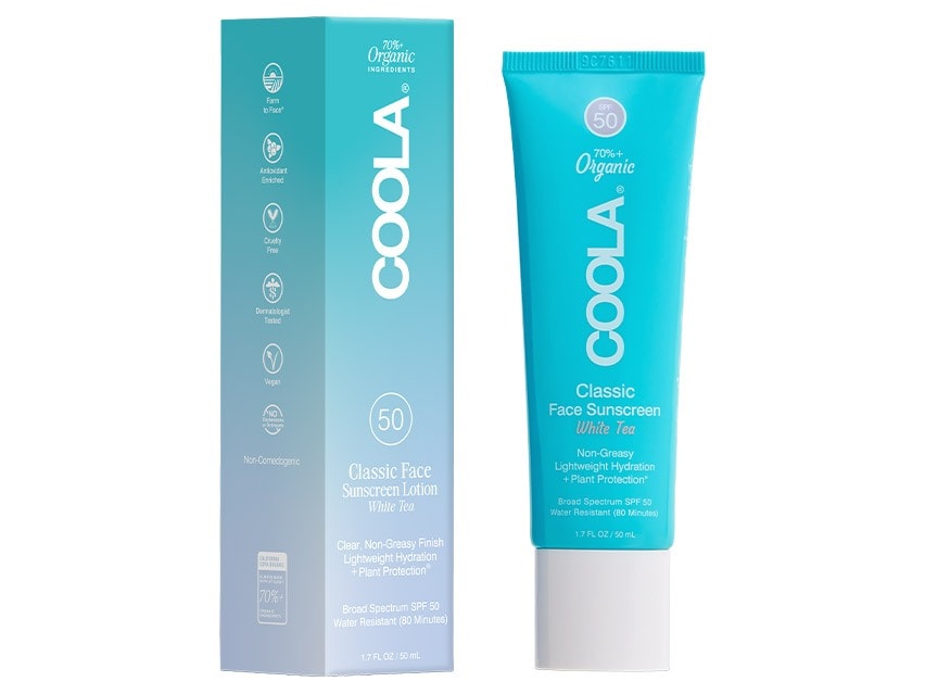 COOLA Organic Classic Face Sunscreen SPF 50 - White Tea