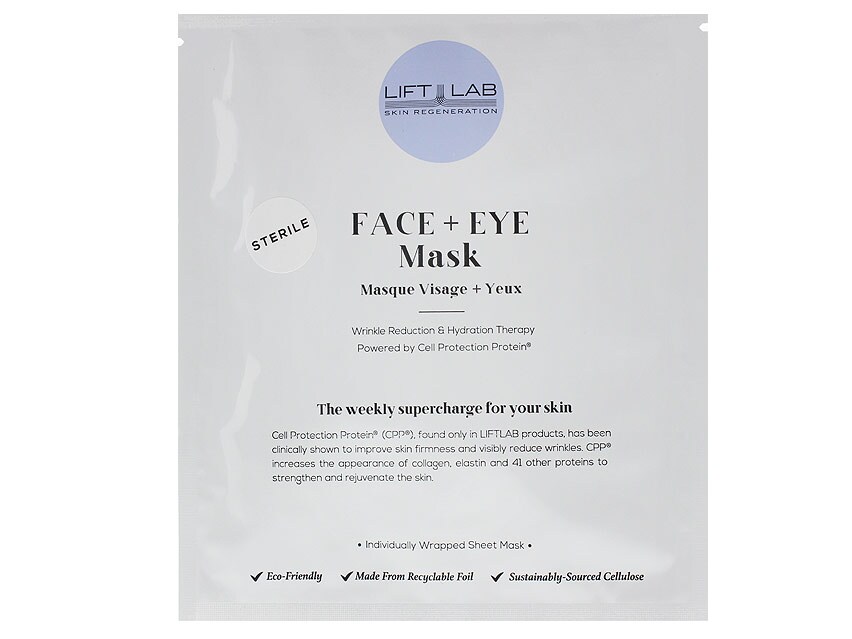 LIFTLAB Wrinkle Reduction & Hydration Therapy Face + Eye Mask