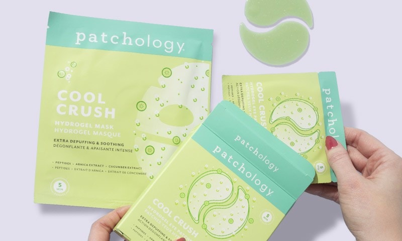 patchology Cool Crush Extra Depuffing Hydrogel Face Mask and Eye Patches