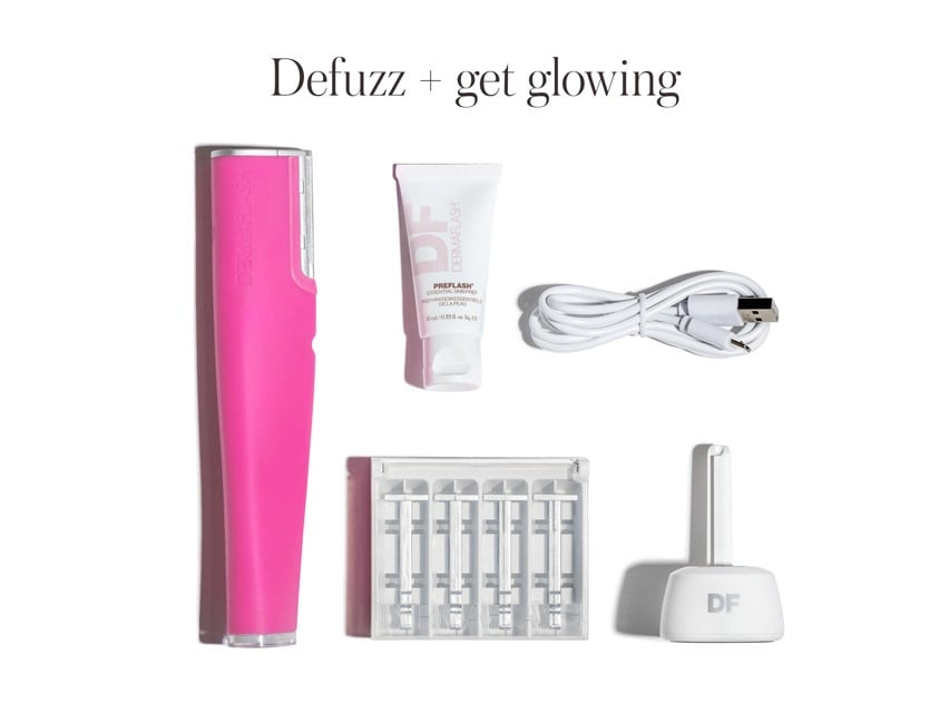 DERMAFLASH LUXE+ Anti-Aging, Exfoliation + Peach Fuzz Removal Set