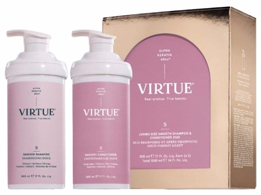 Virtue Celebrate Hair Repair Kit - Smooth Shampoo & Conditioner Duo - Limited Edition