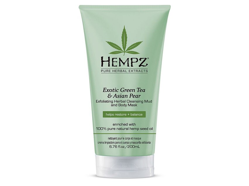 Hempz Exotic Green Tea & Asian Pear Exfoliating Herbal Cleansing Mud and Body Mask