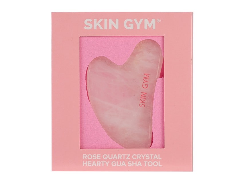 Skin Gym Rose Quartz Sculpty Heart Gua Sha