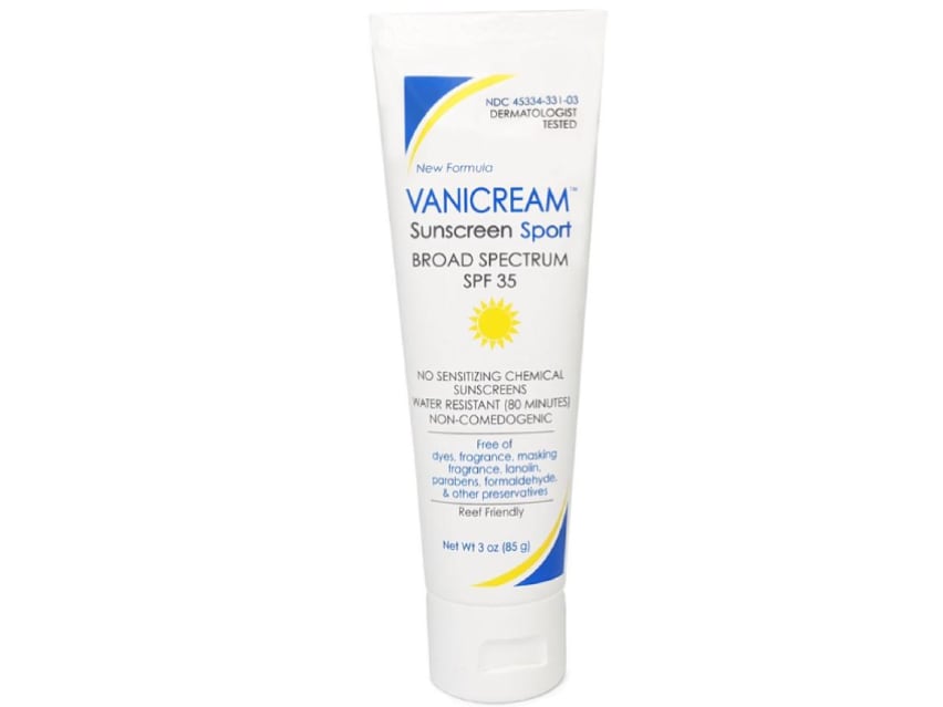 vanicream sunscreen for face